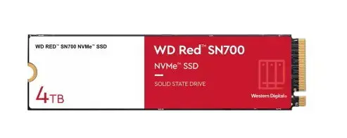 SSD Western Digital Red SN700, 4TB, M.2280, PCIe Gen 3.0 x4 NVMe