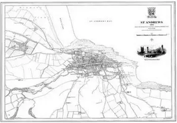 St Andrews 1854 Map, Sheet Map/Peter J. Adams