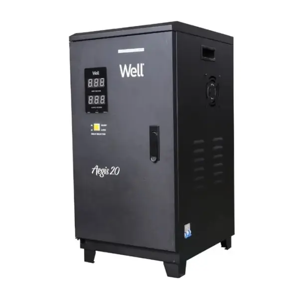 Stabilizator automat de tensiune monofazic Well Aegis 20KVA/16KW cu servo motor