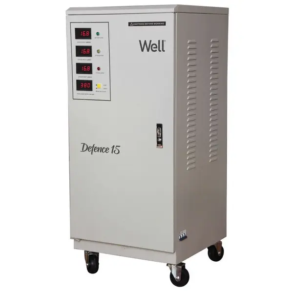 Stabilizator automat de tensiune trifazat cu servomotor 15KVA/12KW Well AVR-SRV/TRI-DFC15KVA-WL