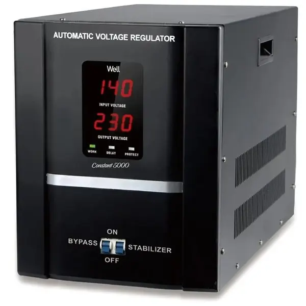 Stabilizator automat de tensiune Well Constant 5000VA/3000W cu servo motor AVR-SRV-CONSTANT5000-WL