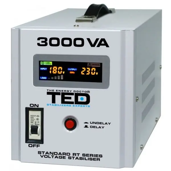Stabilizator de retea maxim 3000VA / 1800W Ted 3000