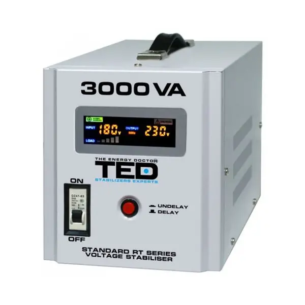 Stabilizator de tensiune 3000VA / 1800W, interval intrare 135-265V, TED Electric TED000149