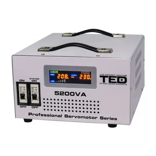 Stabilizator de tensiune cu servomotor 5200VA / 3000W, TED000200