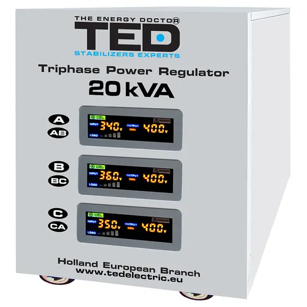 Stabilizator de tensiune trifazat SERVO 20KVA TED-SVC20000