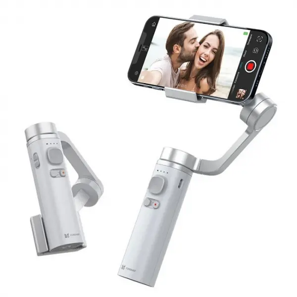 Stabilizator gimbal pliabil pe 3 axe FunSnap Capture π (PI) pentru smartphone, Giroscop, Bluetooth, Carcasa metalica, 4500mAh