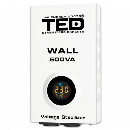 Stabilizator tensiune 500VA 300W AVR WALL, TED