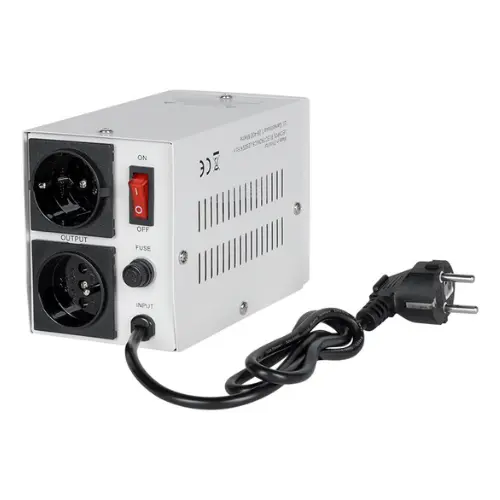 Stabilizator tensiune automat 500VA 2 prize Schuko Kemot URZ3438-500-S