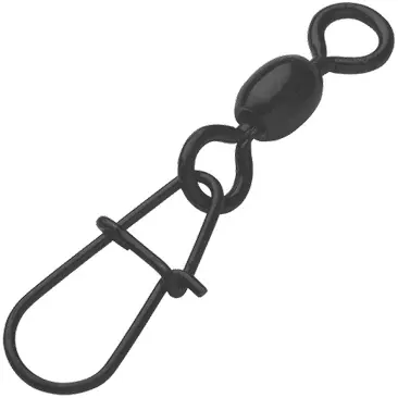 Stainless Swivels W. EGG Snap Black nr.2 55kg 5buc