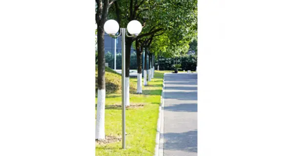 Stalp de gradina cu 2 becuri 220 cm