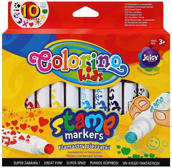 Stampila colorate Colorino Kids - sub forma de markere