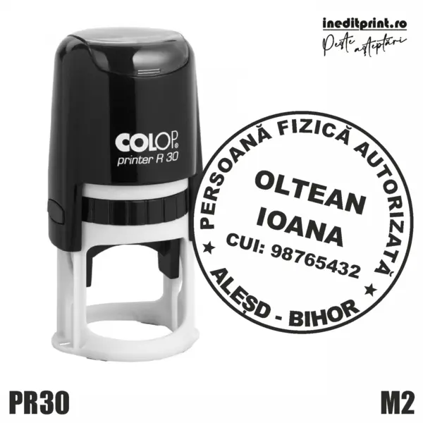 Stampila Printer R30 Persoana Fizica Autorizata Tus negru
