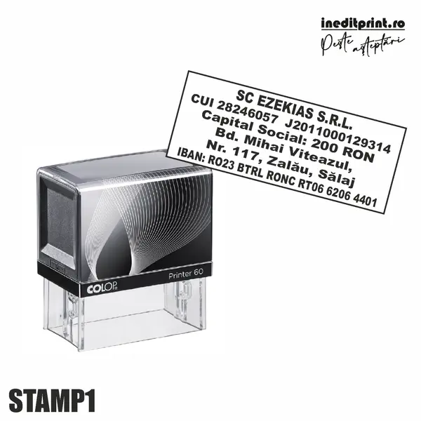 Stampila Printer STAMP1 - SRL Tus negru, PRINTER 30