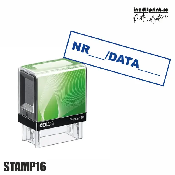 Stampila Printer STAMP16 - Numar Data Tus albastru, PRINTER 30