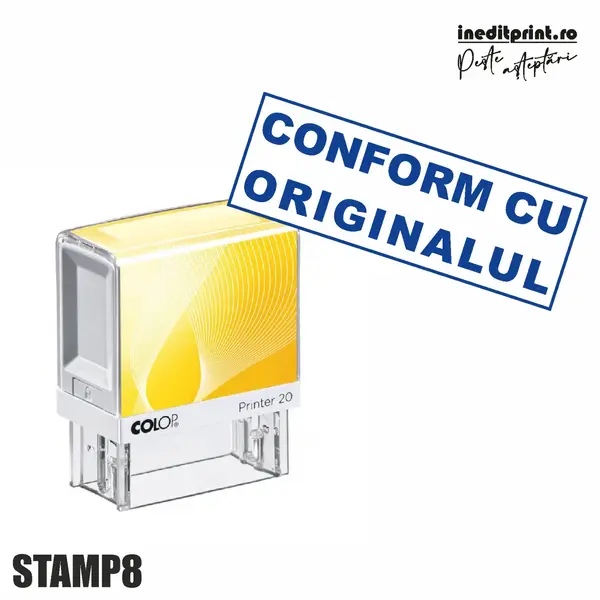 Stampila Printer STAMP8 - Conform cu Originalul Tus albastru, PRINTER 30