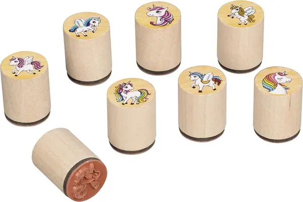 Stampile din lemn Goki - Unicorn, sortiment