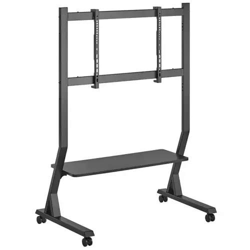 Stand TV mobil pe roti Techly, ICA-TR325, universal, raft inlcus, 45 - 90 inch, Negru