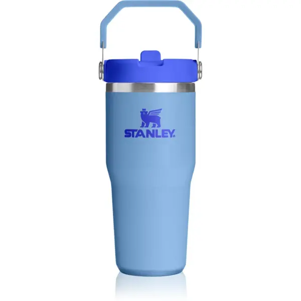 Stanley IceFlow™ Flip Straw 2.0 Tumbler sticlă termos din oțel inoxidabil Blue Sky 410 ml