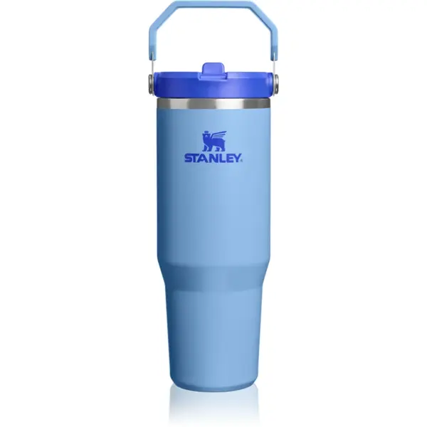 Stanley IceFlow™ Flip Straw 2.0 Tumbler sticlă termos din oțel inoxidabil Blue Sky 890 ml