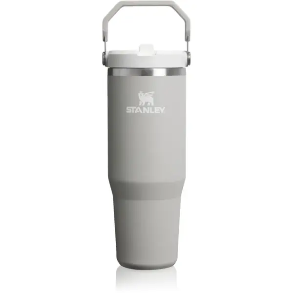 Stanley IceFlow™ Flip Straw Tumbler sticlă inoxidabilă pentru apă Ash 890 ml