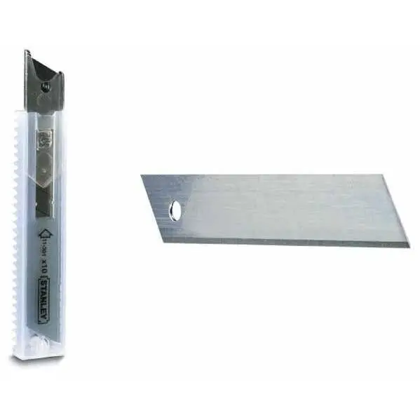 Stanley Lame 18mm Stanley, set 10 bucati, 0,55mm grosime, 110mm lungime
