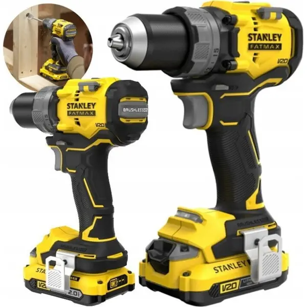 Stanley Masina de gaurit - surubelnita pe acumulator STANLEY SFMCD725D2K, 18 V, 2x2Ah, 80Nm
