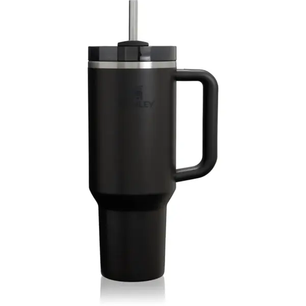 Stanley Quencher H2.O FlowState™ Tumbler pahar din oțel inoxidabil cu pai mare Black 1180 ml