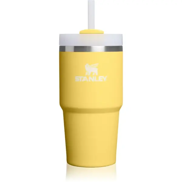 Stanley Quencher H2.O FlowState™ Tumbler pahar din oțel inoxidabil cu pai mic Daffodil 590 ml