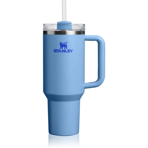 Stanley Quencher H2.O FlowState™ Tumbler pahar din oțel inoxidabil cu pai mare Blue Sky 1180 ml