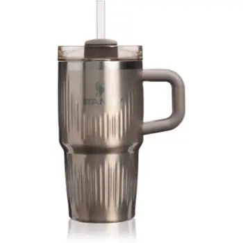 Stanley Quencher H2.O Fluted Tumbler pahar din oțel inoxidabil cu pai mic