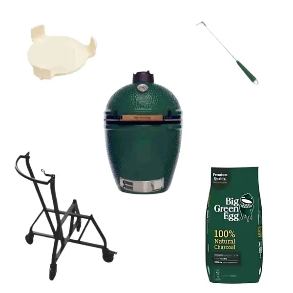 Starter Pack Big Green Egg Medium gratar kamado ceramic gradina