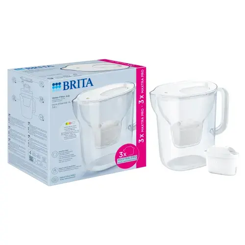Starter pack BRITA Style Essential 3,6 L + 3 filtre Maxtra Pro (Alb)