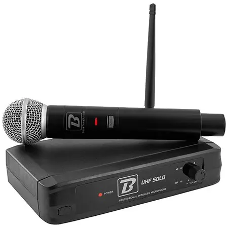 Statie 1 microfon UHF de mana wireless 663.5MHZ BoomTone DJ UHF SOLO F2