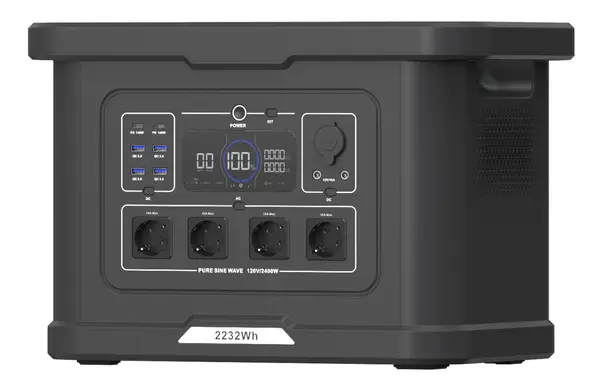 Statie acumulator portabil pentru incarcare electrica LongLife, LiFePO4, Generator Solar Power Station - 2400W, 2232Wh - CNO-PS2400UPS