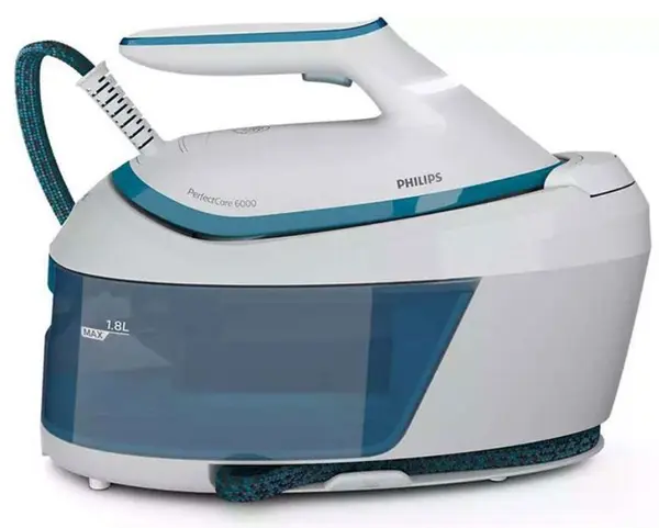 Stație de călcat cu abur Philips -PSG6022/20, 2400W, 130 g/min, albastru/alb