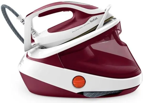 Stație de călcat cu abur Tefal - ProExpress Ultimate GV9711E0, 3000W, 155 g/min, roşie