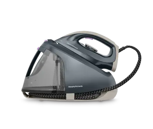 Statie de calcat Morphy Richards MUH-ISE4B, 2400 W, Jet de abur 120g, Debit de abur 70 g/min, Oprire automata, 6 bar, Anti-Calcar (Negru)