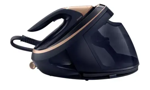 Statie de calcat PHILIPS PerfectCare PSG9050/20, 3100 W, 750 g/min, 1.8 L, Talpa SteamGlide Elite (Negru/Auriu)