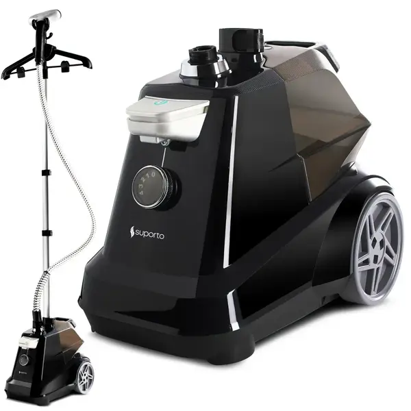 Statie de calcat profesionala pentru hainele delicate ale copiilor. Fier de Calcat Vertical cu aburi, Steamer model R3 de 2200W cu 4 trepte de putere. Rezervor aparat 3L, pentru 65 min de lucru, 45g/min abur continuu. - Default Title