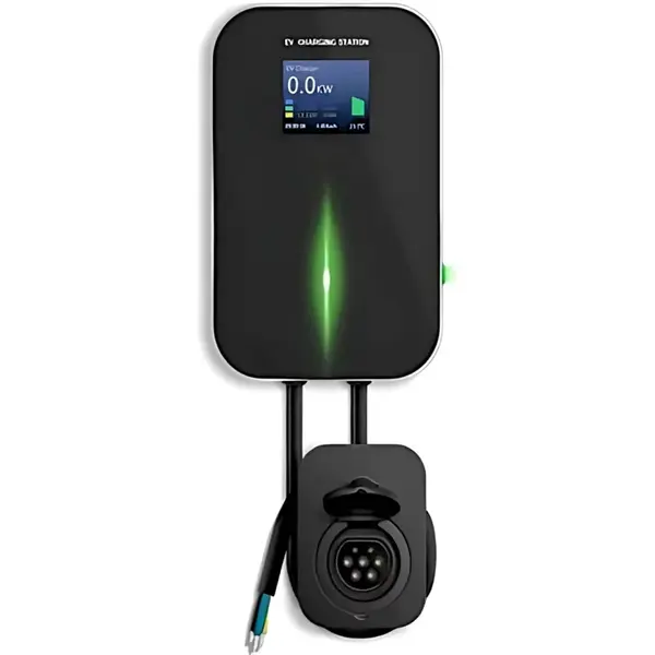 Stație de &Icirc;ncărcare EV Trifazică 22kW, 32A cu RFID, Ecran LCD și Priză Type 2
