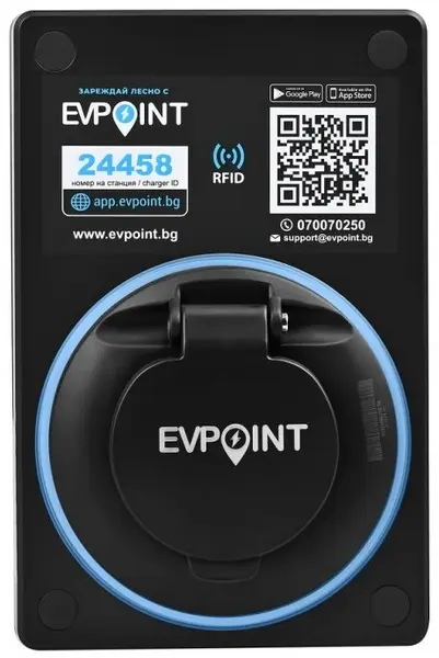 Stație de încărcare EVPoint - EV7, 7,4 kW, cu contact Tip 2