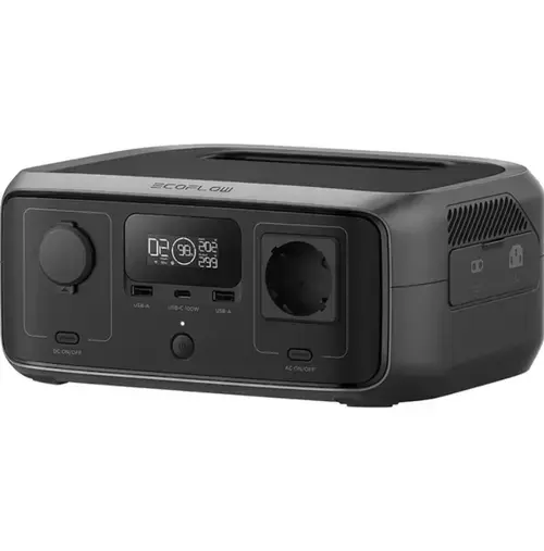 Statie de incarcare portabila EcoFlow River 3 UPS, 245 Wh, 600W (Negru)