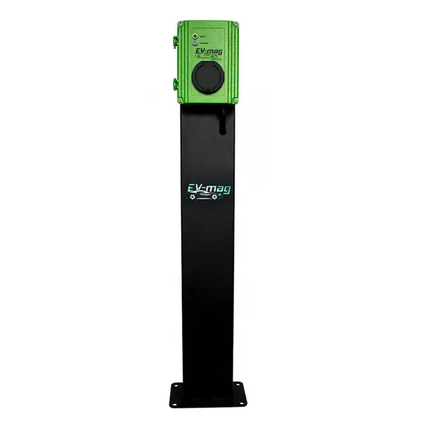 Statie fixa incarcare masini electrice EV-MAG GS311T2GOS-N, 11 kW, type 2, trifazat, montaj pe stativ