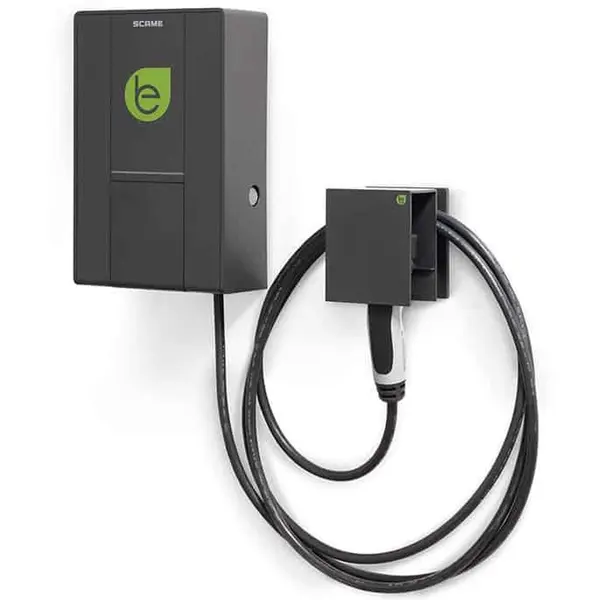 Statie incarcare EV in curent alternativ tip WALLBOX-BE cu o priza TIP 2, 7.4kW, echipata cu DC Scame 205.W17-S0