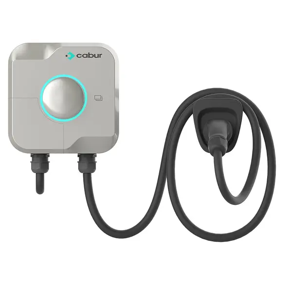 Statie incarcare masini electrice Cabur Evo EVEVO11C, 11 kW, Type 2, trifazat / monofazat, RFID, 4G, WiFi, Bluetooth, control din aplicatie, cablu integrat