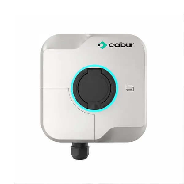 Statie incarcare masini electrice Cabur Evo EVEVO11S, 11 kW, priza Type 2, trifazat / monofazat, RFID, 4G, WiFi, Bluetooth, control din aplicatie