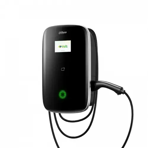 Statie incarcare masini electrice Dahua ICS-A220E-B2D, 22kW, trifazat, plug and play, RFID, aplicatie, 1x RJ45, cablu 5m tip 2, IP66, IK10