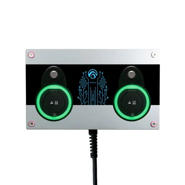 Statie incarcare masini electrice EV-MAG AMP344T2, 2x22 kW, Type 2, trifazat, plug & charge