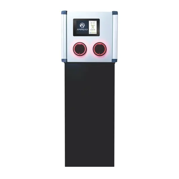Statie incarcare masini electrice EV-MAG AMPEVO GS344T2G - IK10, RFID, ecran 10 inch tactil, 2x22 kW, Type 2, trifazat