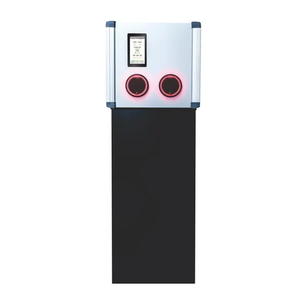 Statie incarcare masini electrice EV-MAG AMPEVO GS344T2G, RFID, ecran 7 inch tactil, 2x22 kW, Type 2, trifazat